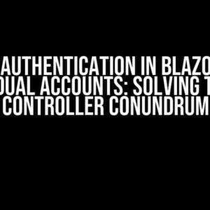 Cookies Authentication in Blazor 8 with Individual Accounts: Solving the API Controller Conundrum